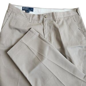 Vtg Polo Ralph Lauren Preston Chino Pants Men's 36x30 Khaki Casual Office Work